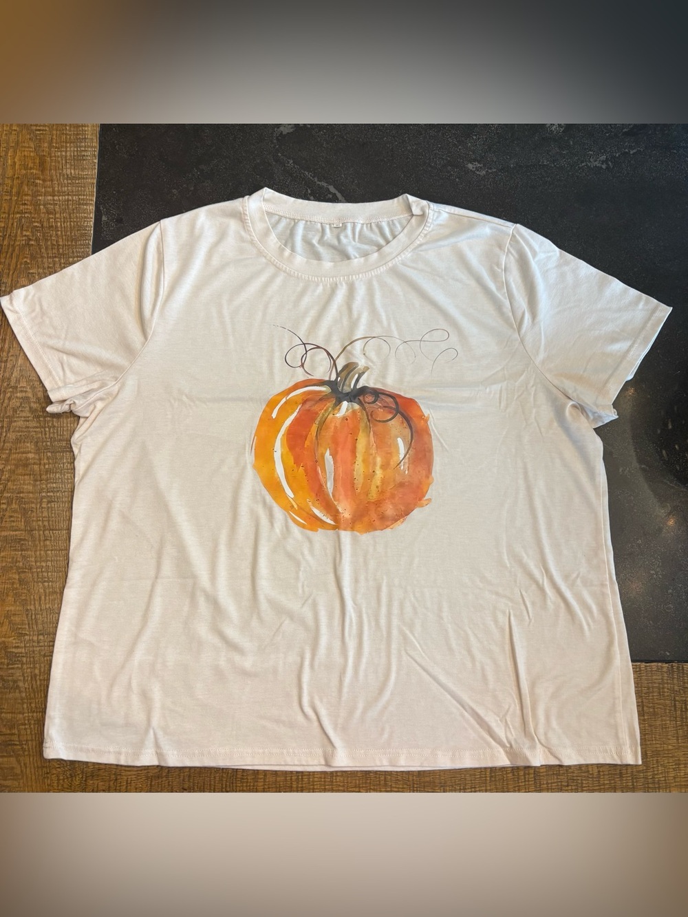 Women's Ivory Pumpkin Graphic Tee